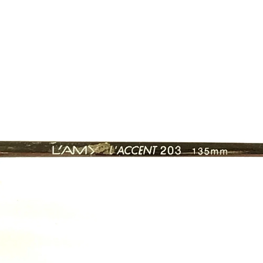 Vintage L'AMY Eyeglasses Frames L'ACCENT 203 COL X698 Gold Wire Rim 50-18-135